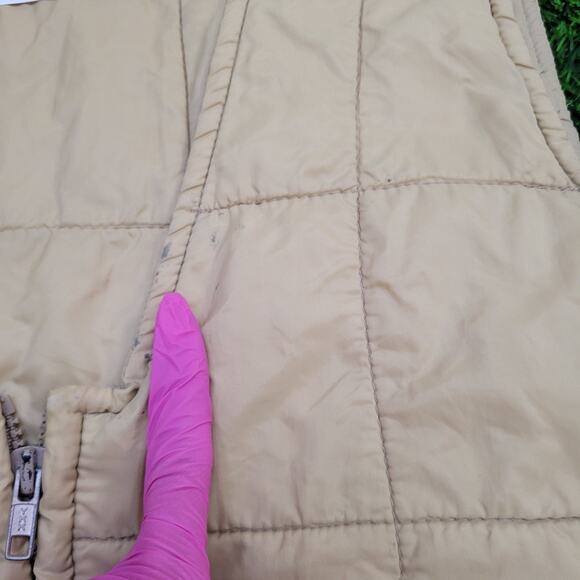 Vintage 90s Cabelas Hunting Zip Vest Large 21x21 Crop - Picture 4 of 13